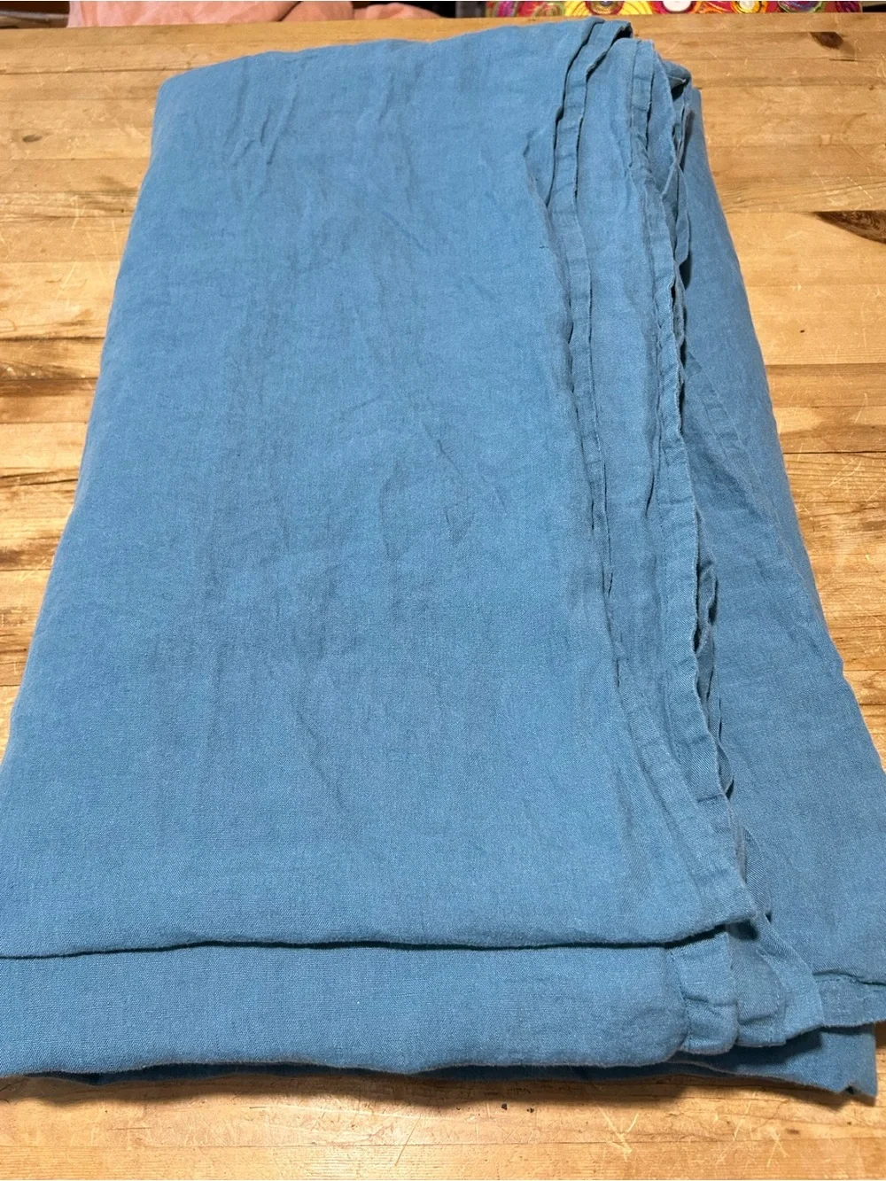 Crate & Barrel Linen‎ King Size Duvet Cover